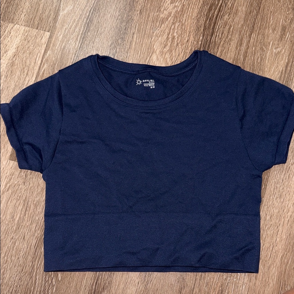 Aerie Navy Blue Crop Top